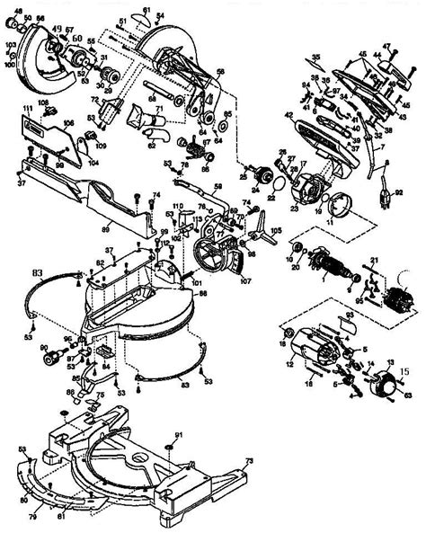 dewalt miter saw parts diagram.